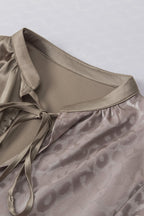 Madison Half Jacquard Satin Blouse