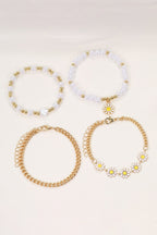 April Beaded Chain Bracelet Set