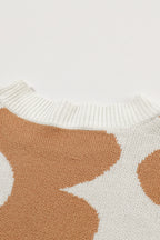 Abigail Pattern Drop Shoulder Sweater