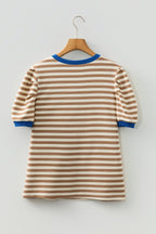 Elora Sleeve Contrast Trim Tee