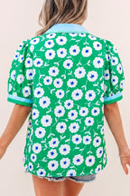 Antonella Collar Short Sleeve Blouse