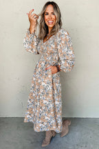 Indy Puff Sleeve Long Dress