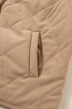 Elizabeth Cord Snap Vest Plus Jacket