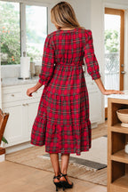 Della Ruffle Hem Long Dress