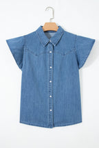 Keyla Ruffled Short Sleeve Shirt