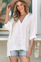 Itzel Puff Sleeve Oversize Shirt