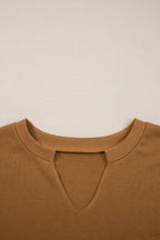 Isabella High Low Patchwork Sweatshirt