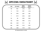 IN STOCK Zoey ZipCowl Sweatshirt - I Put A Spell On You and Black