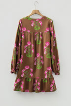 Kelly Hem Puff Sleeve Dress