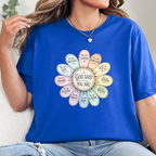 Wholesale God Says You Are Daisy Graphic Tee - True Royal