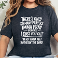 Wholesale Pray Before I Cuss Graphic Tee - Dark Grey Heather