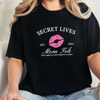 Wholesale Secret Lives MomTok Graphic Tee - Black Tee