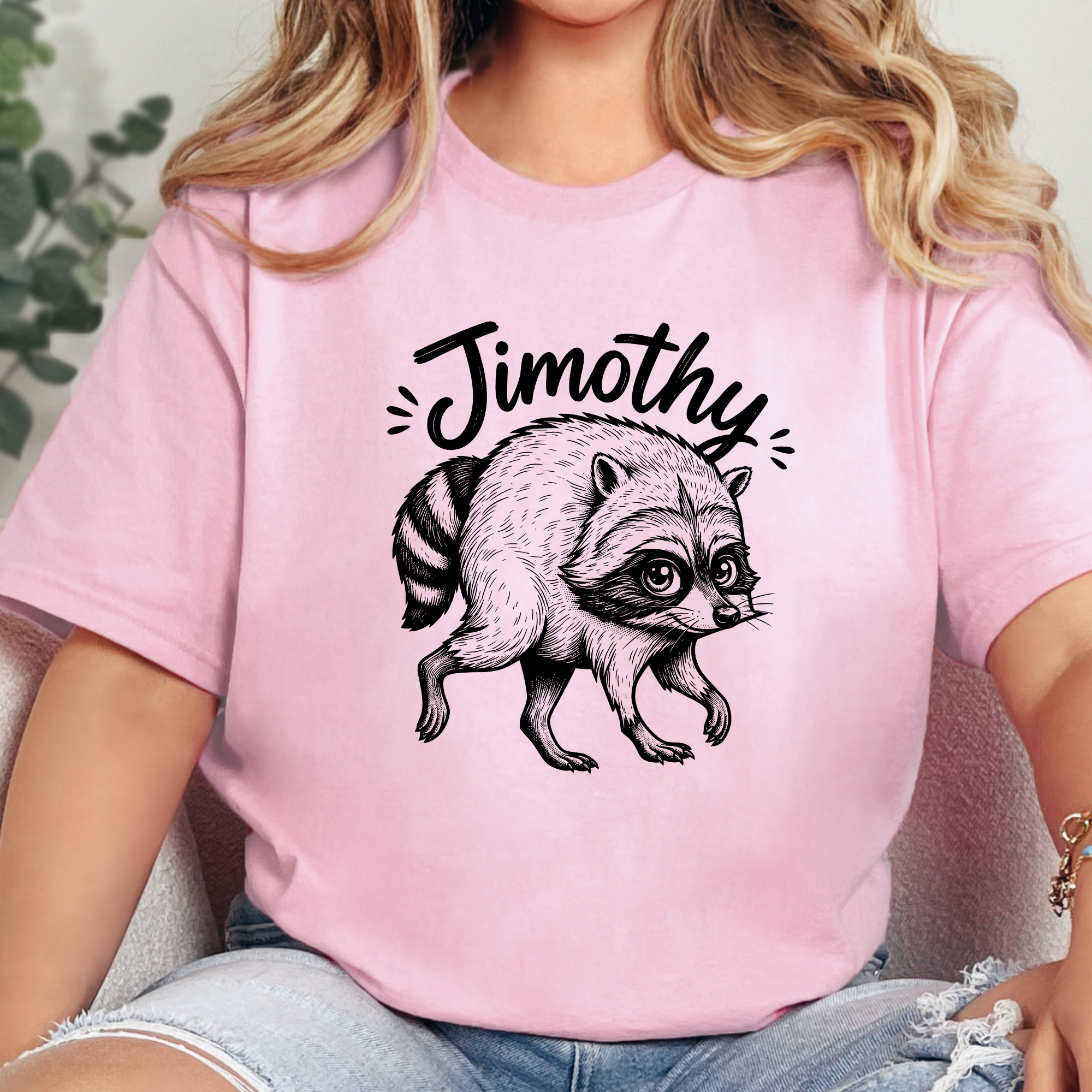 Wholesale Jimothy Graphic Tee - Pinkj