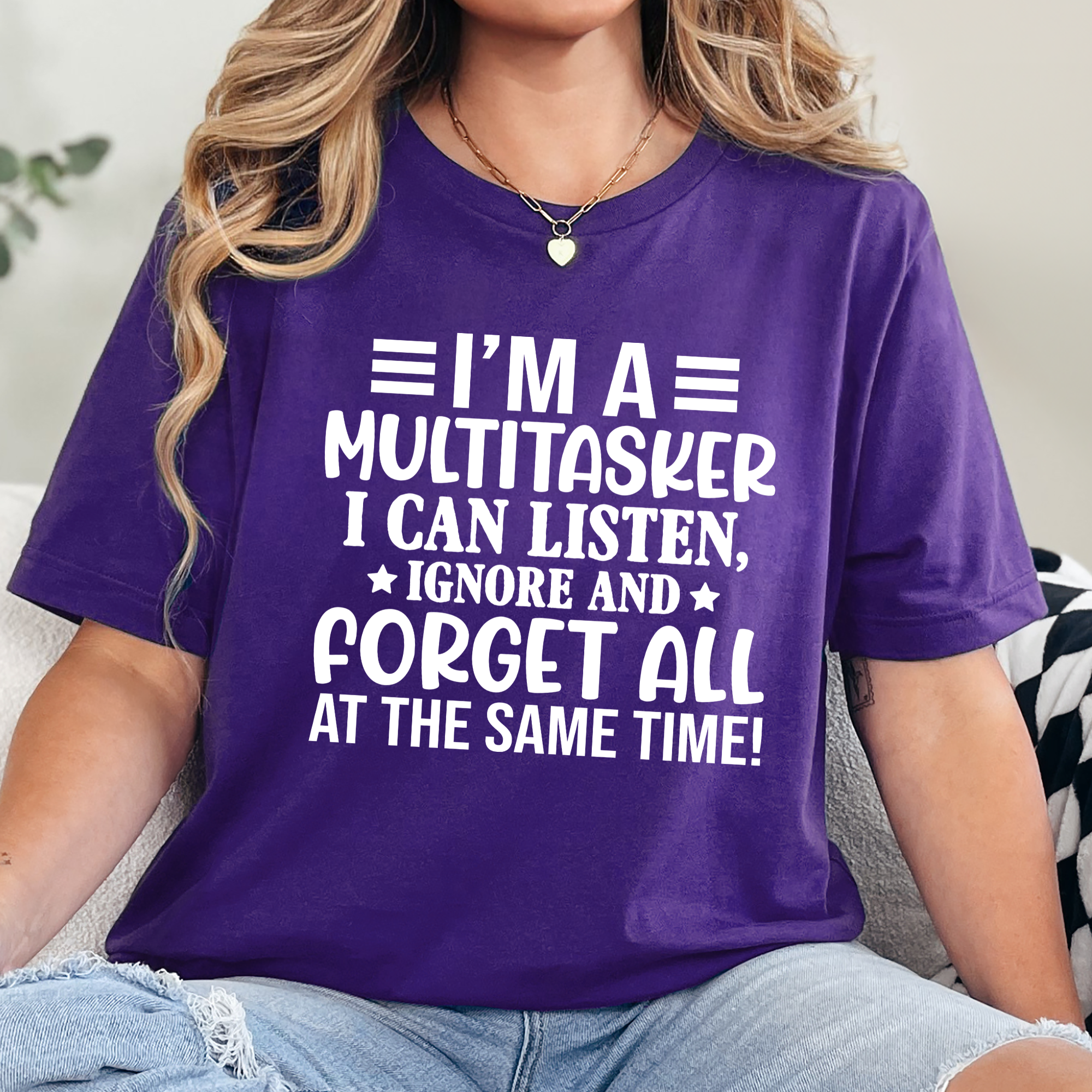 Wholesale Multitasker Graphic Tee - Team Purple Tee