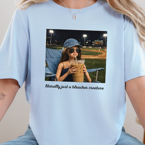 Wholesale Barbie Bleacher Creature Graphic Tee - Baby Blue Tee