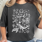 Wholesale Summer Coastal Ocean Life Graphic Tee - Pepper