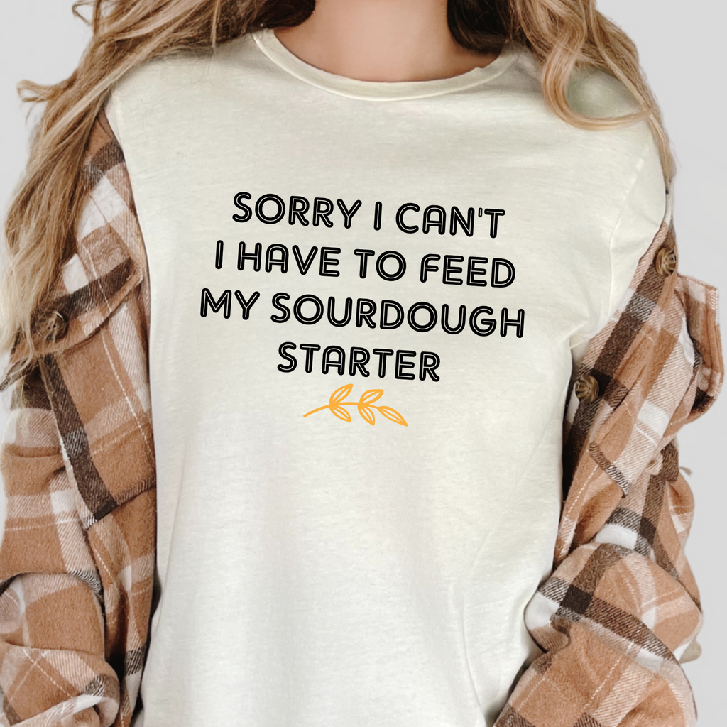 Wholesale Feed My Sourdough Starter Graphic Tee - Natural Tee