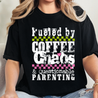 Wholesale Fueled by Coffee Chaos Graphic Tee - Black Tee
