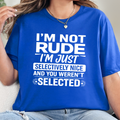 Wholesale Selectively Nice Graphic Tee - True Royal