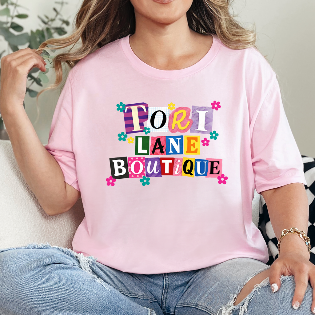 Wholesale Tori Lane Boutique Graphic Tee - Soft Pink Tee