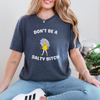 Wholesale Salty *itch Girl Graphic Tee - Heather Navy Tee