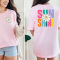 Wholesale Sunshine Daisy Graphic Tee - Pink