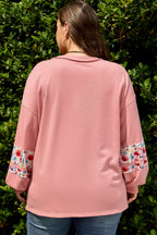 Elizabeth applique Drop Shoulder Sweatshirt
