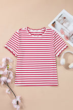 Royalty Scalloped Trim T Shirt