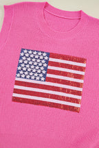 Grace american Flag Knitted Vest