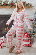 Sarai Christmas Pattern Print Shirt