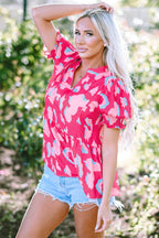 Elaina Smocked Puff Sleeve Blouse