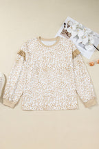 Elizabeth Ruffled arm Sweatshirt