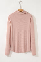 Mariam Drawstring Cowl Knit Top