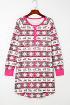 Avery Pattern Henley Pajama Dress