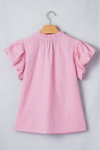 Maelynn Short Bubble Sleeve Blouse