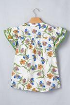 Kaliyah Binding Tape Cotton Blouse