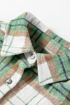 Abigail Plaid Casual Flannel Shacket