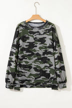 Honey Patchwork Drop Shoulder Sweatshirt