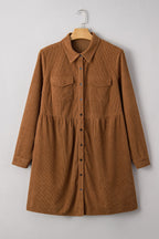 Galilea Corduroy Full Collared PLUS Shirt