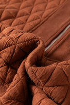 Yavita Half Zipped Loose Sweatshirt