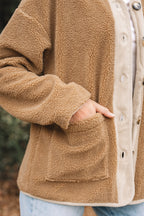 Lilisha Corduroy Edge Patchwork Jacket