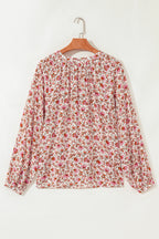 Carter Notched Puff Sleeve Blouse