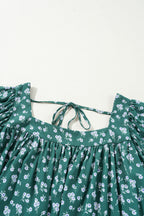 Adelynn Square Ruffled Trim PLUS Blouse