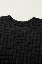 Marina Textured Short Sleeve Sweater