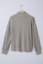 Amira High Knitted Pullover Top