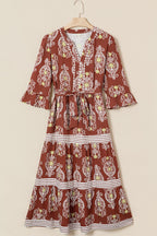 Katie Trim Tiered Maxi Dress