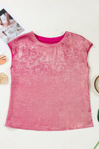 Alanna Metallic Cap Sleeve Top