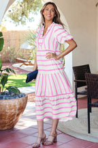 Marilyn Half Sleeve Vacation Dress