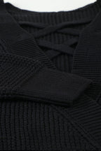 Amelia Back Hollow Out Sweater