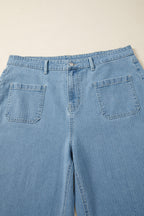 Adelyn Textured Wide Leg PLUS Jeans